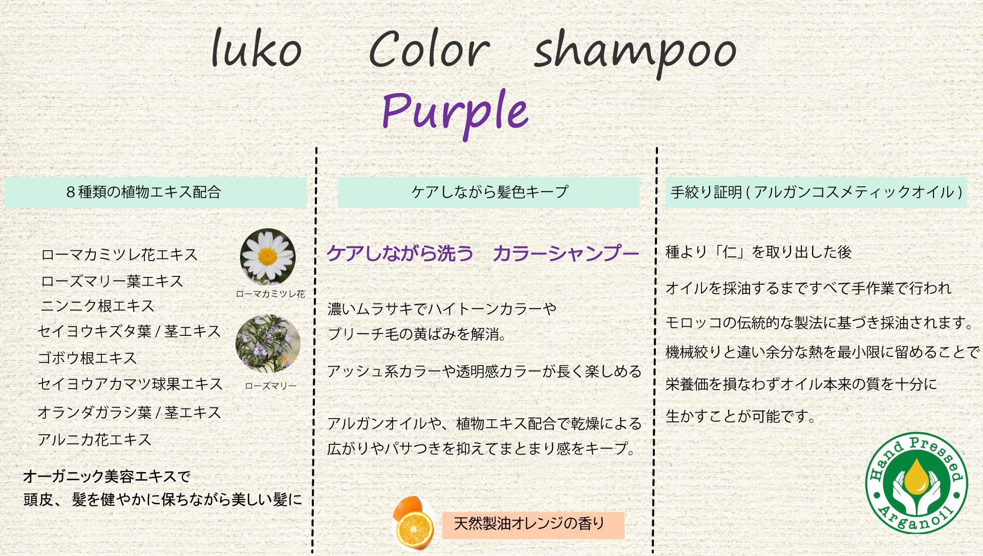 ルコ カラーシャンプー ムラサキ Purple 500ml – lukoONLINESHOP